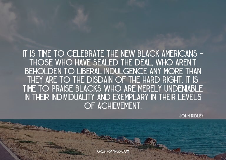 It is time to celebrate the New Black Americans - those