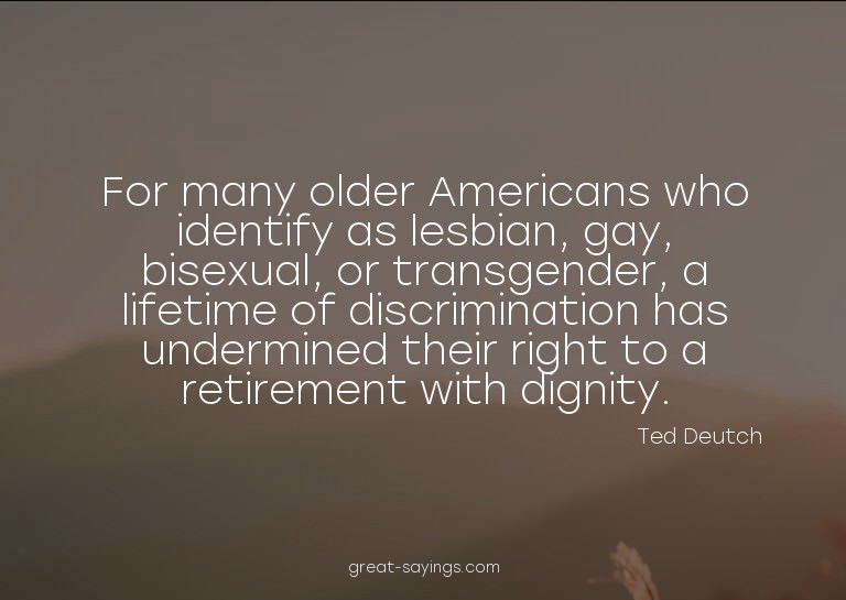 For many older Americans who identify as lesbian, gay,