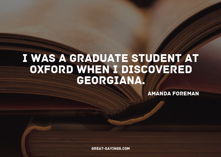 I was a graduate student at Oxford when I discovered Ge