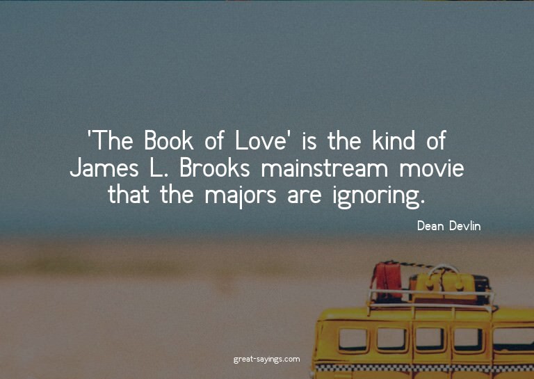 'The Book of Love' is the kind of James L. Brooks mains