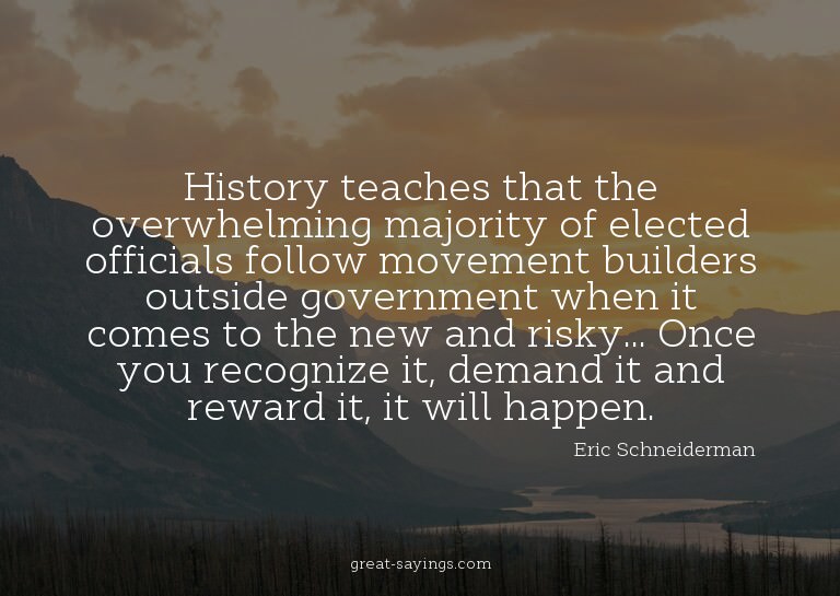 History teaches that the overwhelming majority of elect
