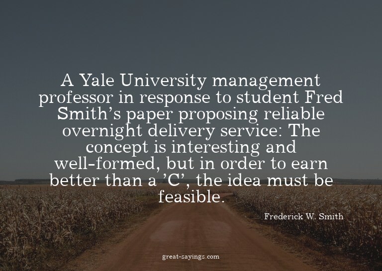 A Yale University management professor in response to s