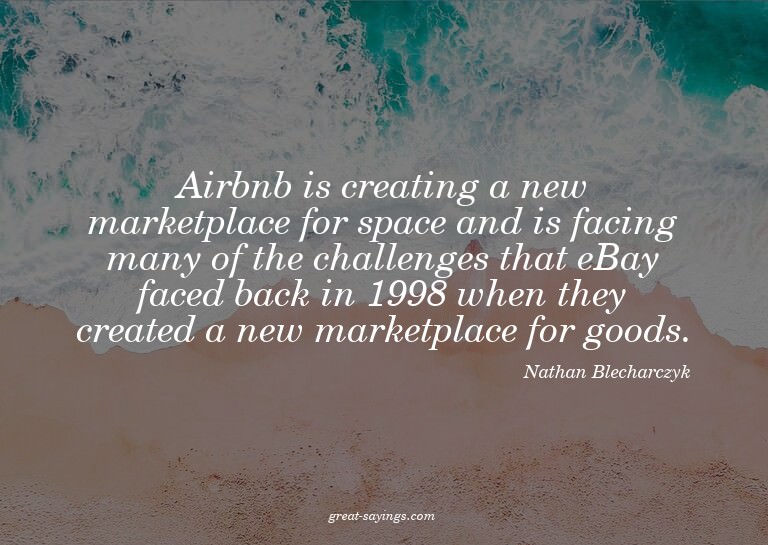 Airbnb is creating a new marketplace for space and is f
