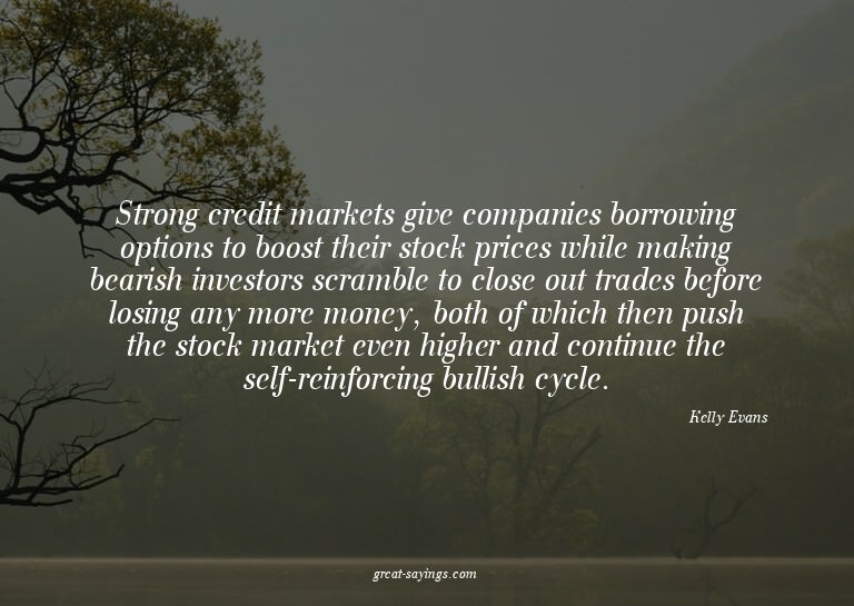 Strong credit markets give companies borrowing options