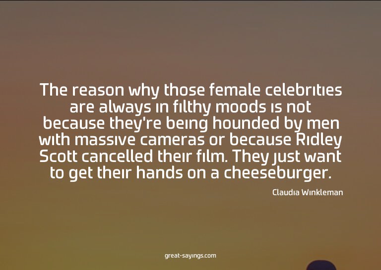The reason why those female celebrities are always in f