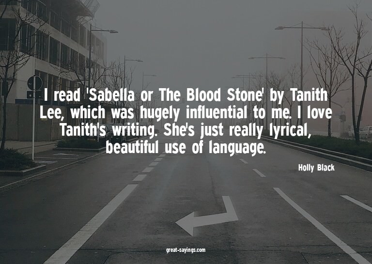 I read 'Sabella or The Blood Stone' by Tanith Lee, whic