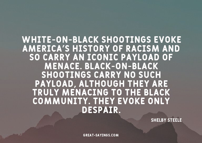 White-on-black shootings evoke America's history of rac