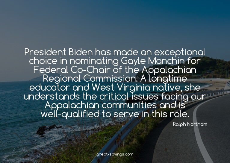 President Biden has made an exceptional choice in nomin