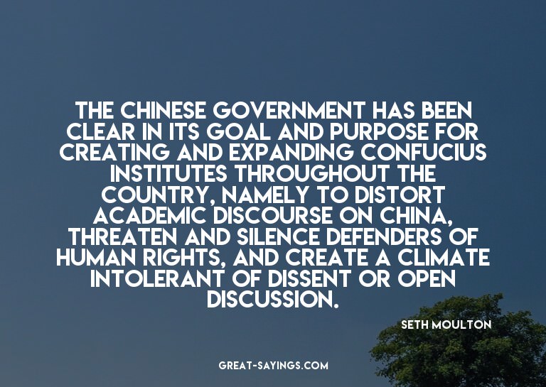 The Chinese government has been clear in its goal and p