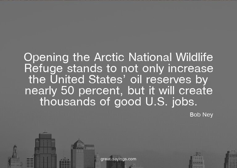 Opening the Arctic National Wildlife Refuge stands to n