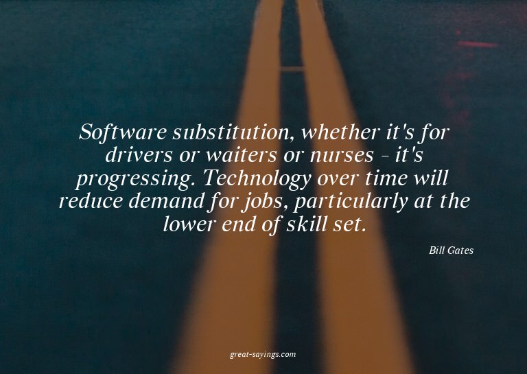 Software substitution, whether it's for drivers or wait
