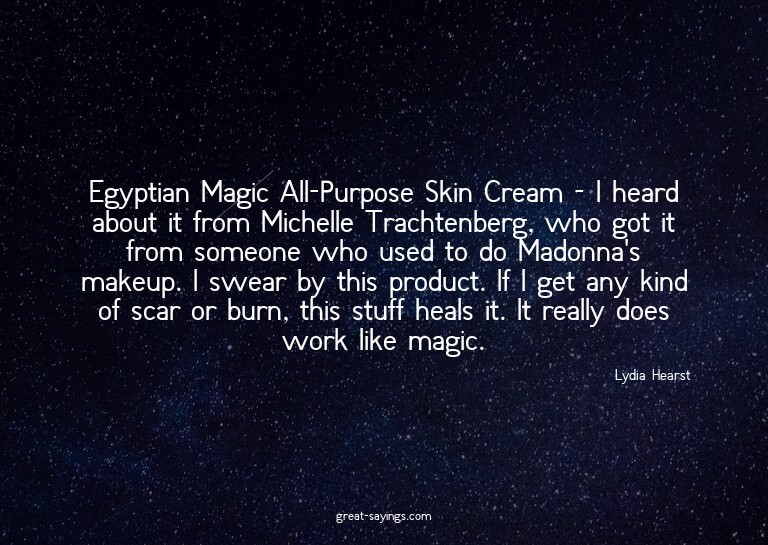 Egyptian Magic All-Purpose Skin Cream - I heard about i