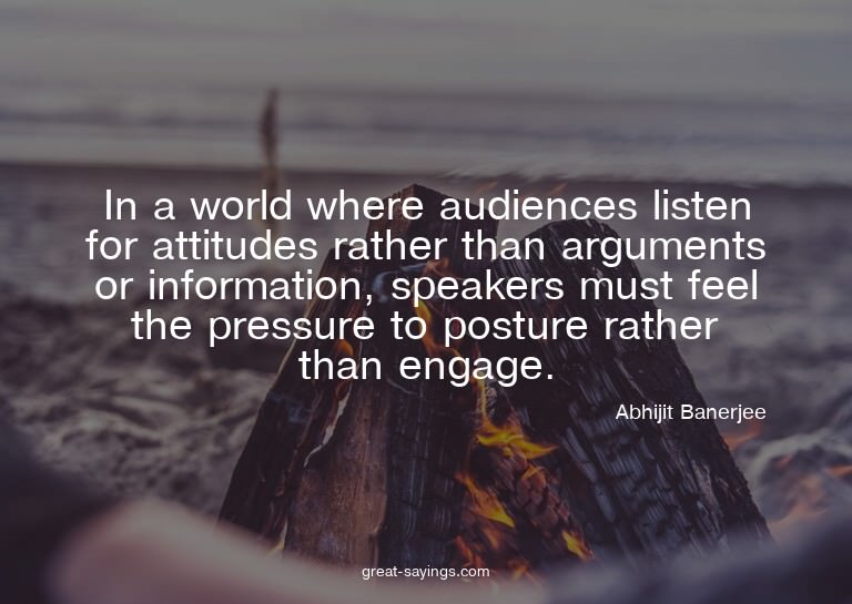 In a world where audiences listen for attitudes rather