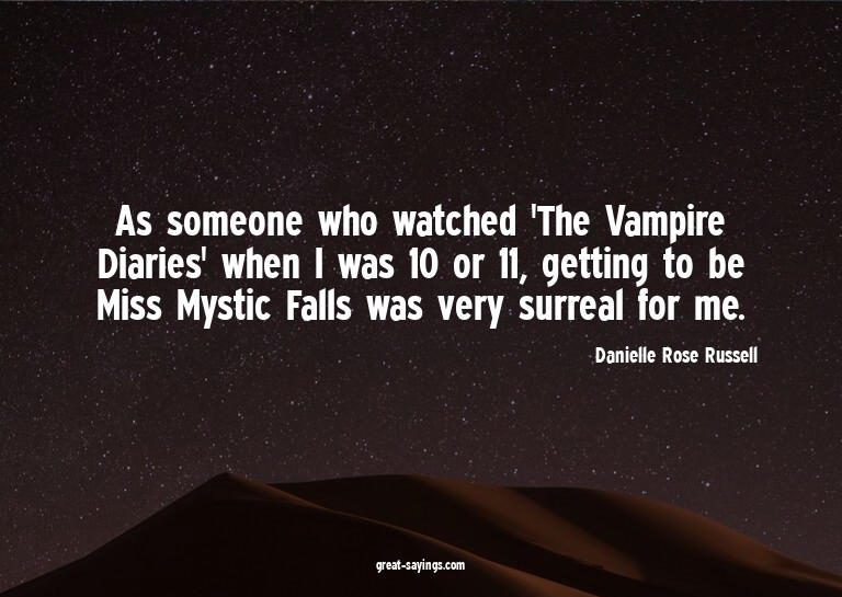 As someone who watched 'The Vampire Diaries' when I was