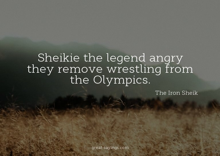 Sheikie the legend angry they remove wrestling from the