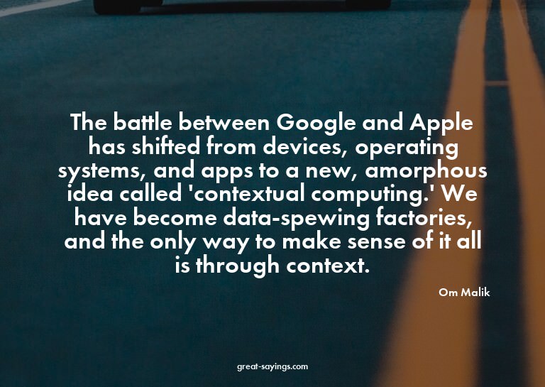 The battle between Google and Apple has shifted from de