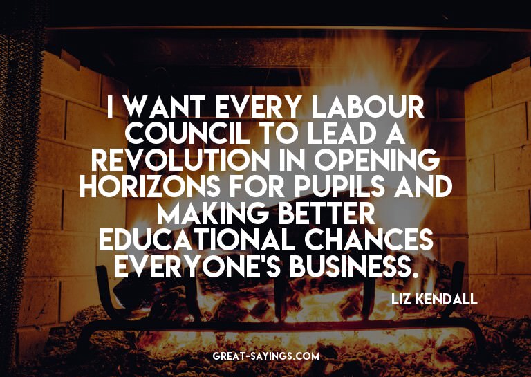 I want every Labour Council to lead a revolution in ope