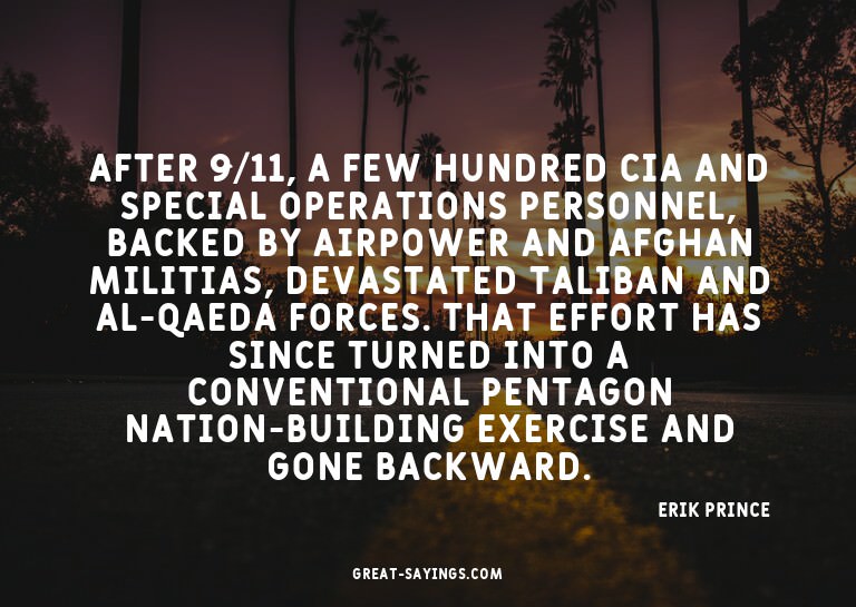 After 9/11, a few hundred CIA and Special Operations pe