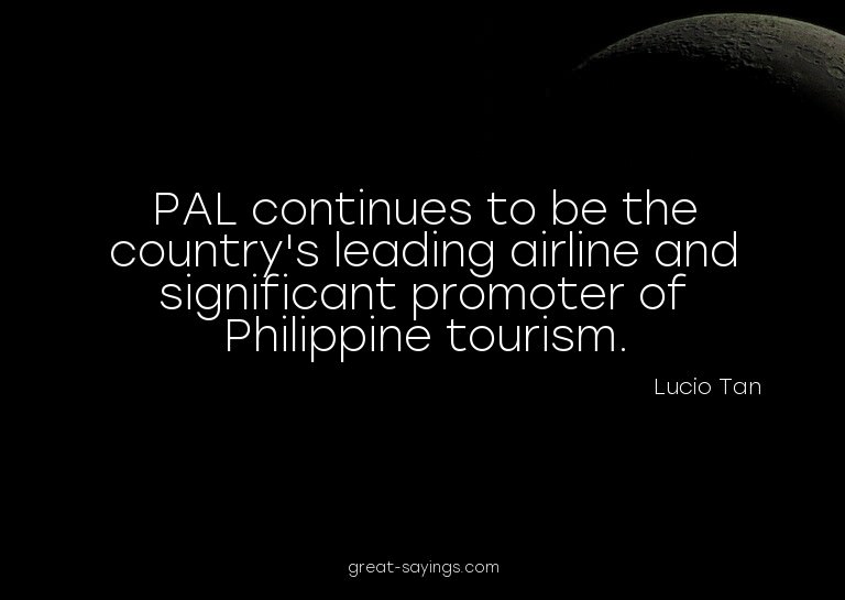 PAL continues to be the country's leading airline and s