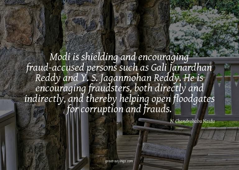 Modi is shielding and encouraging fraud-accused persons