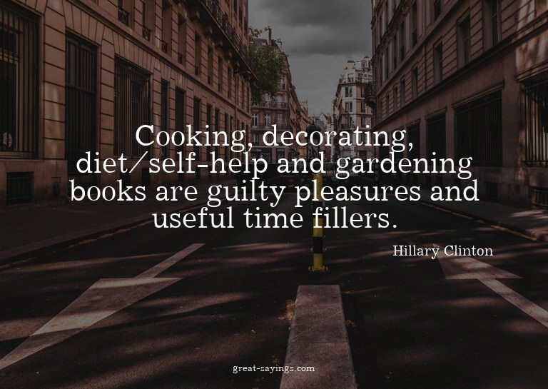 Cooking, decorating, diet/self-help and gardening books