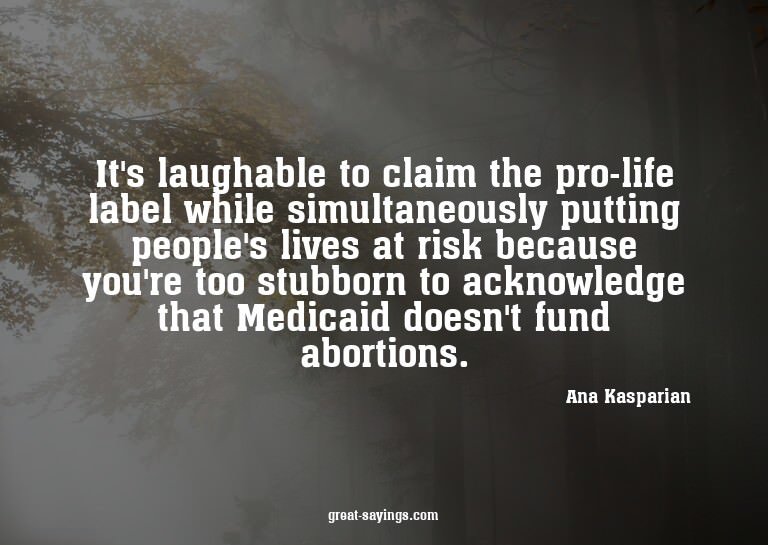 It's laughable to claim the pro-life label while simult