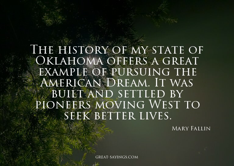 The history of my state of Oklahoma offers a great exam