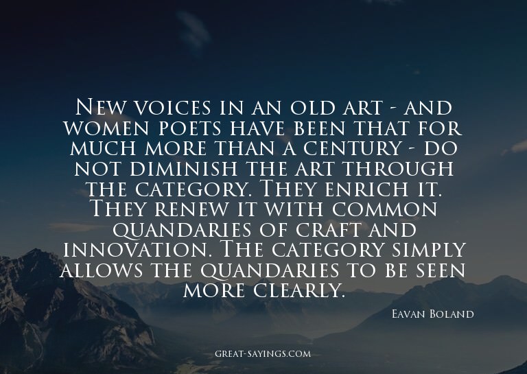 New voices in an old art - and women poets have been th