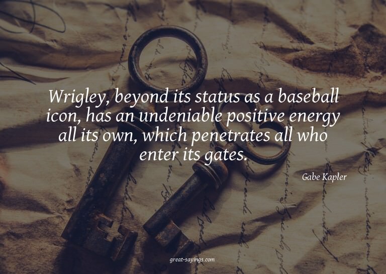 Wrigley, beyond its status as a baseball icon, has an u