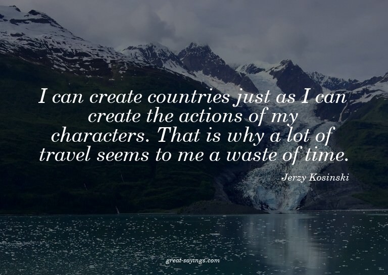 I can create countries just as I can create the actions