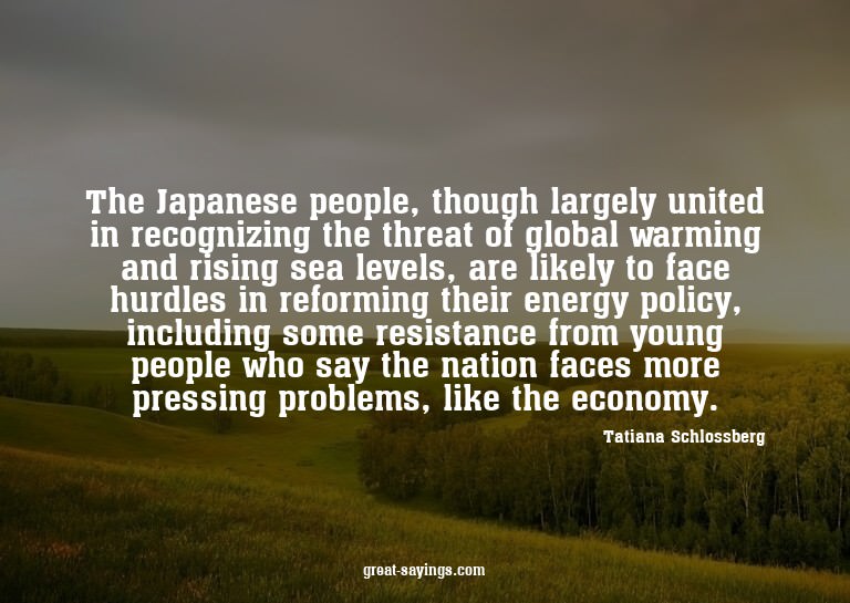 The Japanese people, though largely united in recognizi