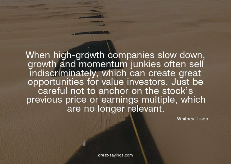 When high-growth companies slow down, growth and moment