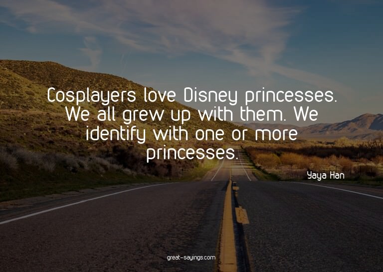 Cosplayers love Disney princesses. We all grew up with