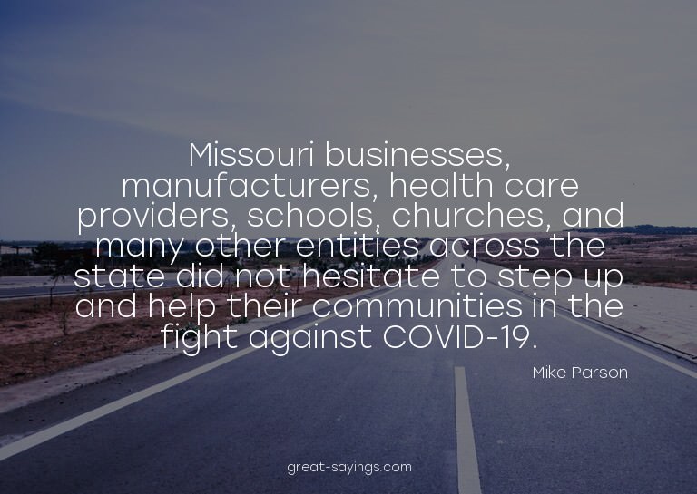 Missouri businesses, manufacturers, health care provide