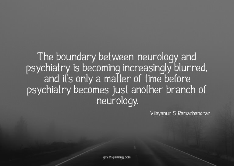 The boundary between neurology and psychiatry is becomi