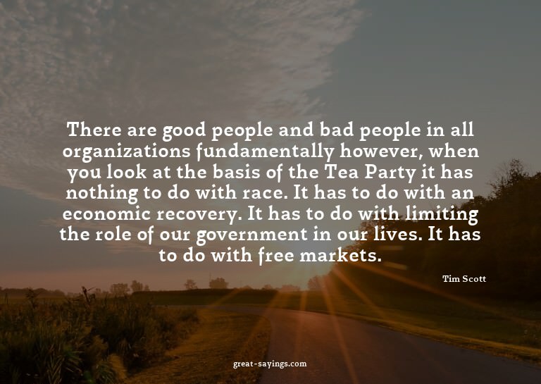 There are good people and bad people in all organizatio