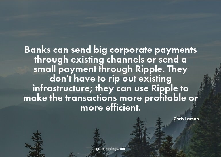 Banks can send big corporate payments through existing