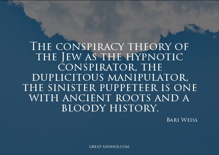 The conspiracy theory of the Jew as the hypnotic conspi