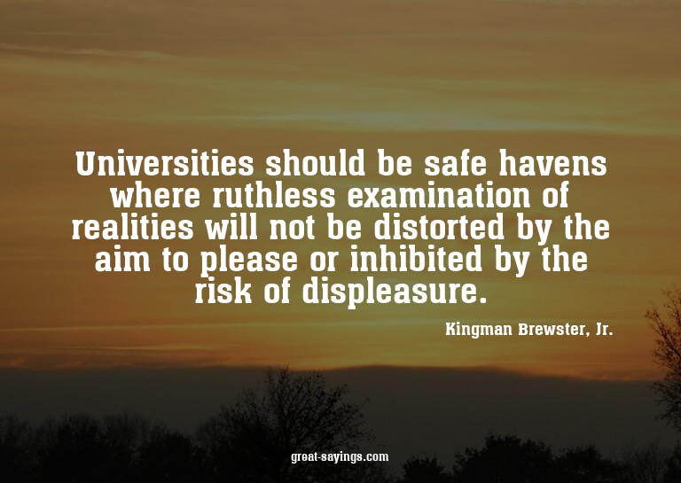 Universities should be safe havens where ruthless exami