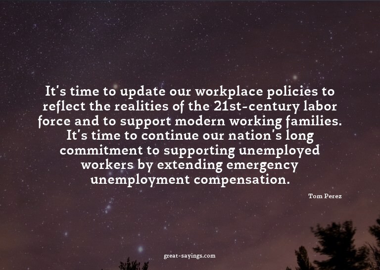 It's time to update our workplace policies to reflect t