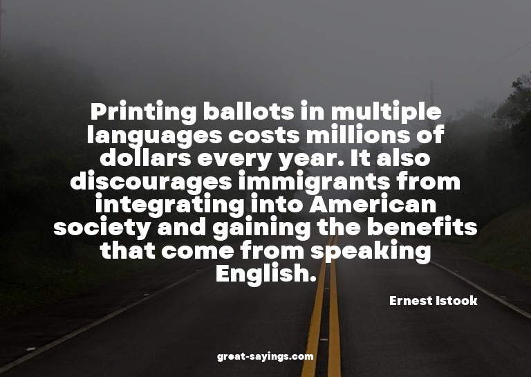 Printing ballots in multiple languages costs millions o