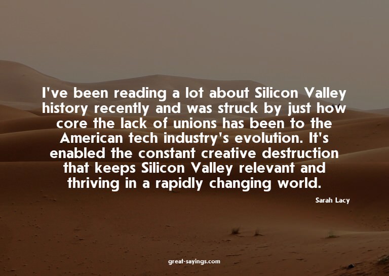 I've been reading a lot about Silicon Valley history re