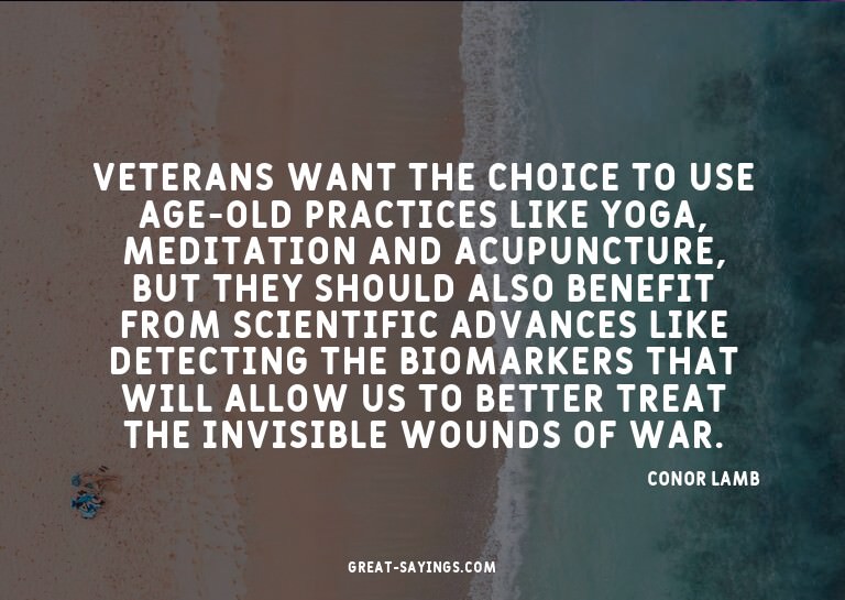 Veterans want the choice to use age-old practices like