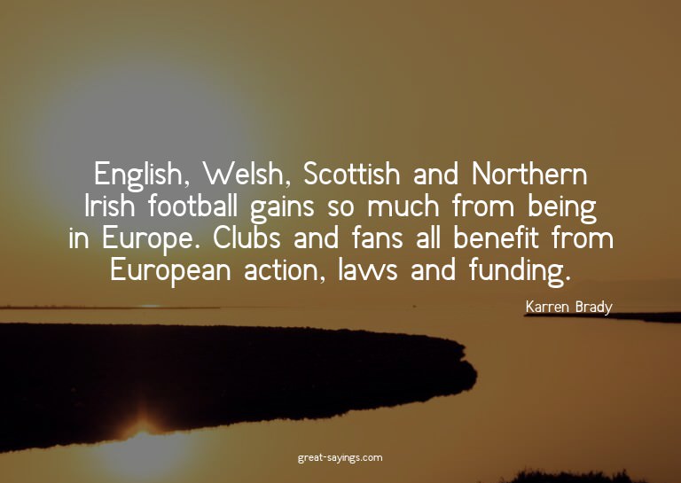English, Welsh, Scottish and Northern Irish football ga
