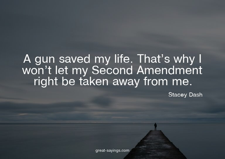 A gun saved my life. That's why I won't let my Second A