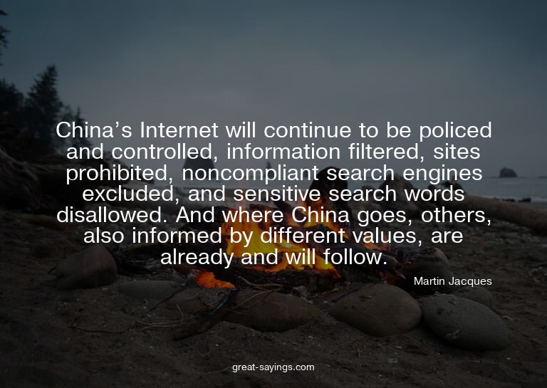 China's Internet will continue to be policed and contro