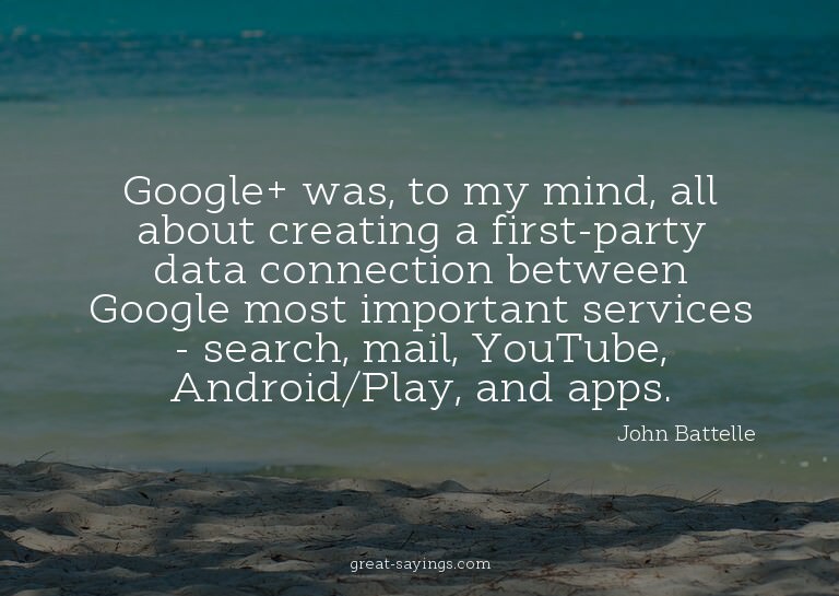 Google+ was, to my mind, all about creating a first-par