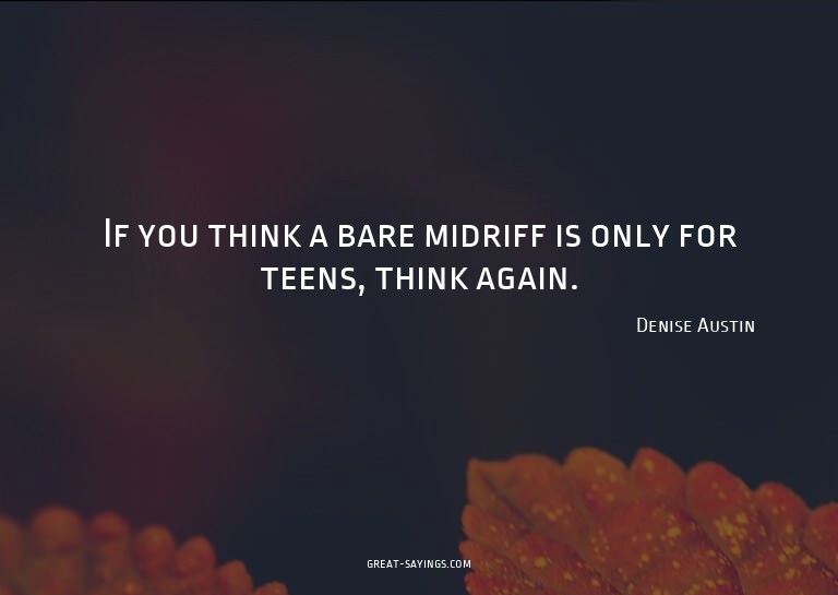 If you think a bare midriff is only for teens, think ag