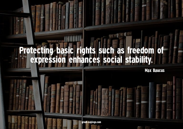 Protecting basic rights such as freedom of expression e