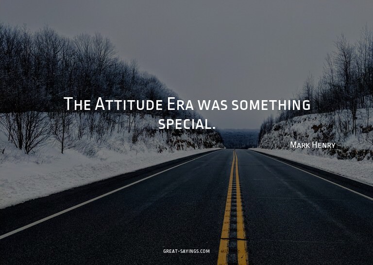 The Attitude Era was something special.

